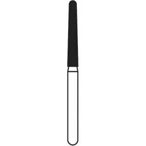 Solo Diamond Single Use Burs, FG, Round End Taper, # 1116.10, 1.6 mm, Coarse, Green, 25/Pk, 850016C