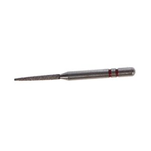 Two Striper Diamond Burs, FG, Flame, 261.8, 1.1 mm, Fine, Red, 5/Pk, 2015154