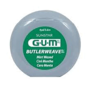 Gum ButlerWeave Floss, Waxed, 4 yd, Mint, 144/Pk, 1815P