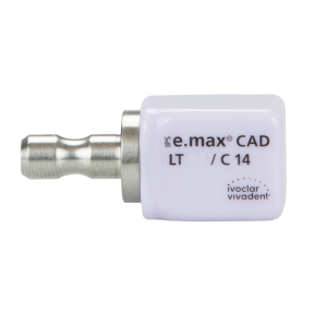 IPS e.max CAD, for CEREC and inLab HT, C14, BL4, 5/Pk, 626430