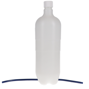 Plastic Bottle with Cap and Pick-Up Tube, 1 L, 3 1/2" W x 11" H, 1/Pk, 8669