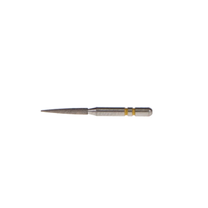 Two Striper Diamond Burs, FG, Flame, 260.8, 1.4 mm, Very Fine, Yellow, 5/Pk, 2015183