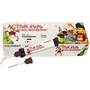 Activa Kids BioActive Composite Resin Restorative, Dual-Cure, Single Syringe Refill, 5 ml, Pedo, 1/Pk, VK1P