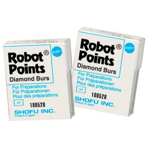 Robot Diamond Points, FG, Round, 001-024, 2.4 mm, Super Coarse, Black, 876X-1