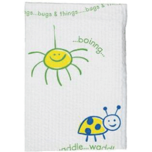 Choice Poly-Back Towels, 2-Ply, Waffle-Embossed, 10" x 13", Bugs and Things, 250/Pk (Discontinued)