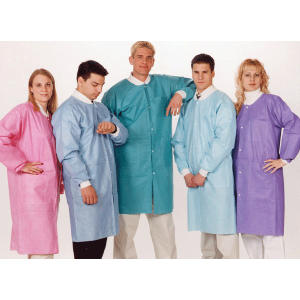 Extra-Safe Lab Coats Ceil Blue 2XL 10/Pk, 3660CB2XL