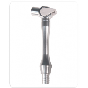 Bull Frog Ergo Vac 110° HVE Handpiece, with 1/2" Swivel Tubing Adapter, Aluminum, 1/Pk, B11171