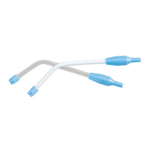 Safe-Flo Disposable Saliva Ejectors, with One-Way Valves, Plastic, Latex-Free, Clear, 100/Pk, M1001CLBU