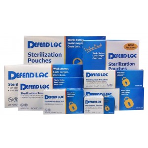 DEFENDLOC Sterilization Pouches - 2" X 7.75" (200 ct)