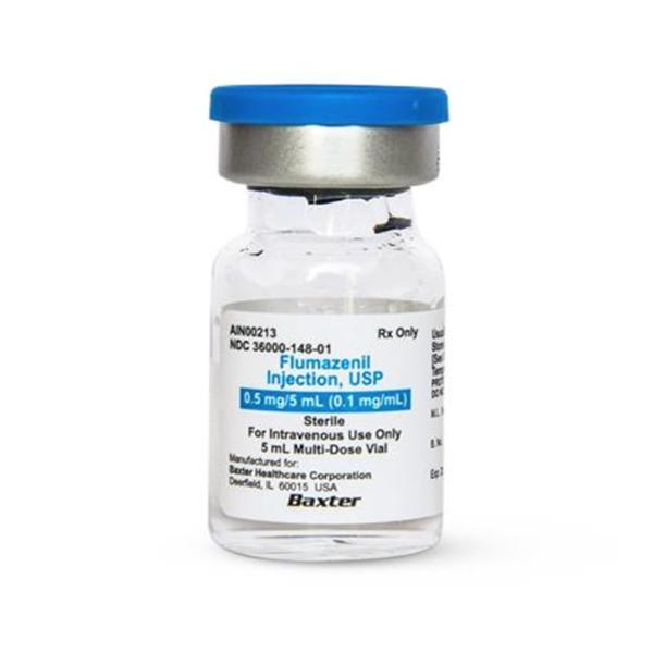 Flumazenil Injection MDV 0.1mg/mL 5ml/Vial (27906)