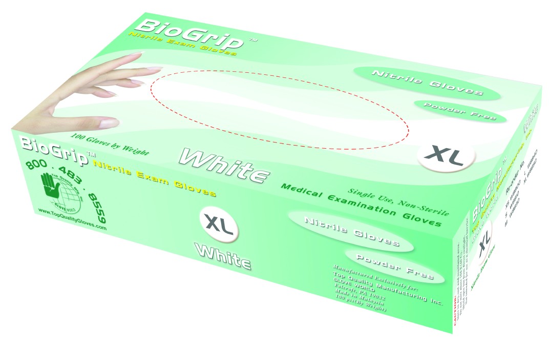 biogrip nitrile gloves